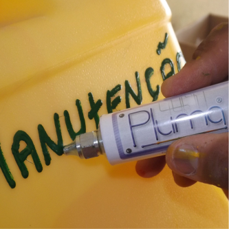 14 Exemplo de Aplicação - Marcadores Industriais, Tinta Lacre, Verniz Protetivo Antioxidante Boca Loca e Tinta Traçagem